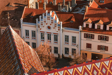 Historic Buildings of Sibiu Old Town in Romania