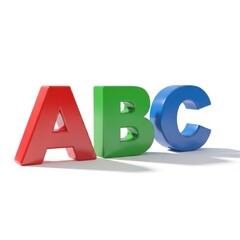 Colorful abc letters