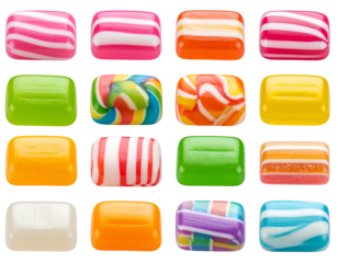 Square candies in rows and columns