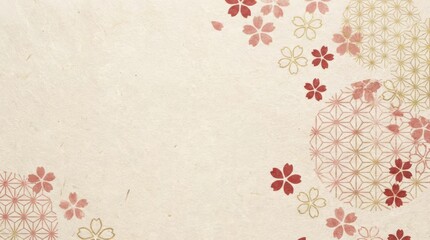 Delicate cherry blossom petals in a minimalist japanese landscape graphic background design tranquil environment soft color palette artistic concept for seasonal aesthetics