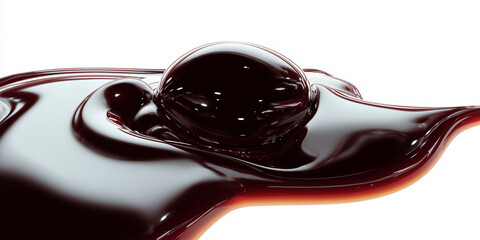 soy sauce dark, Reflective Pool of Dark Liquid with Smooth Texture