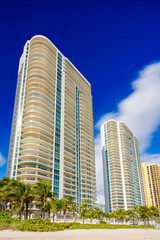 Turnberry Ocean Colony towers on Sunny Isles Beach Florida