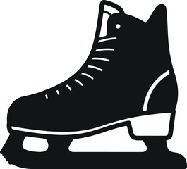 Single ice skate vector