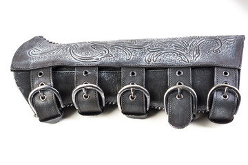 old leather belt