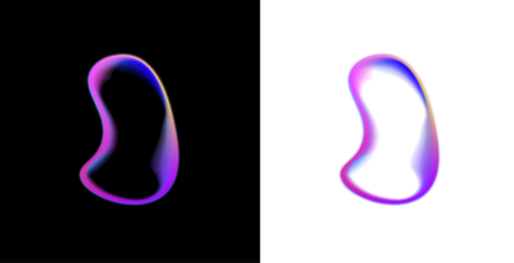 Neon circle PNG with vibrant gradient glow. Smooth luminous ring with bright edges. Futuristic abstract round design element.