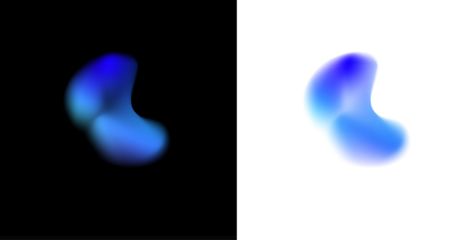 Translucent gradient dots with scattered holographic drops, soft rainbow mesh, blended liquid colors, subtle neon shimmer, luminous edges, round banner PNG.