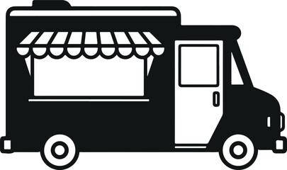 Mobile food truck serving