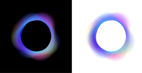 Neon shape circle PNG with gradient glow and soft edges. Luminous round shape with smooth light. Abstract futuristic glowing ring.