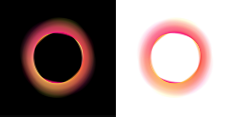 A neon circle with gradient glow and shiny edges PNG. Smooth luminous ring with bright vibrant colors. Digital futuristic round light element.