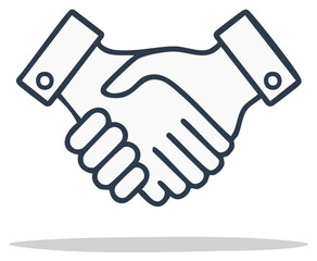 Handshake Linear Icon for Partnership and Deal Agreement