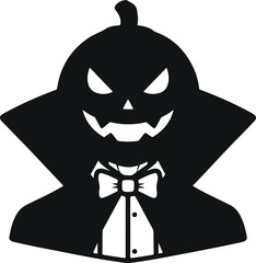 Elegant pumpkin character vector