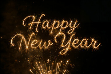 Happy New Year 2026 &ndash; Grand New Year&rsquo;s Eve (Silvester) Celebration with Bright Sparklers, Festive Light Explosions, Positive Energy, and an Atmosphere of Renewal and New Beginnings