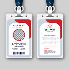 Modern Professional Employee ID Card Template