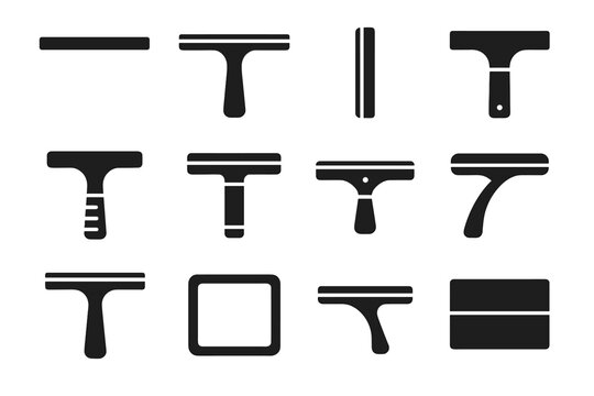 Vector panel bar window icon frame tile blade squeegee mount icons arc