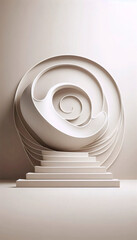 Obraz premium A minimalist home decor poster, Ai generated image