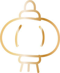 Pumpkin Lantern Hand Drawn Line Illustration