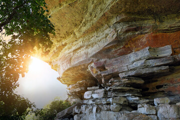 rock formation at the Nadab Lookout in the Kakadu National Park, NT, Australia