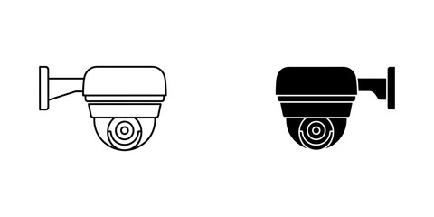 Two security cameras mounted side by side © fahim