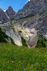 Dolomites landscape from mount Cristallo. Italy.