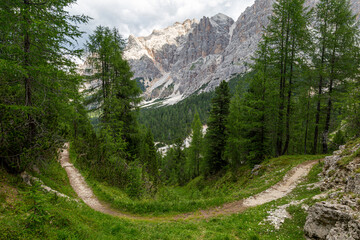 Dolomites landscape from mount Cristallo. Italy.