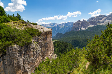Dolomites landscape from mount Cristallo. Italy.