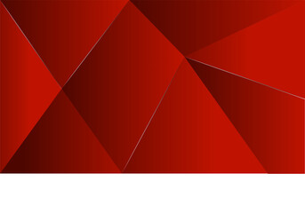 Abstract red geometric pattern featuring origami style 3d triangle shapes and vector texture for a...