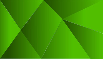 Abstract green geometric triangle background design with modern pattern and texture