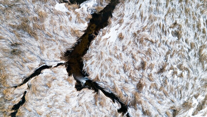 Winter landscape, New Brunswick, Canada. 