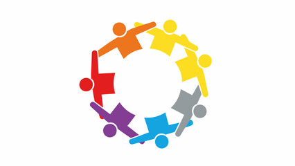 Diverse People Holding Hands in Circle Unity, Community, Teamwork, Diversity, Inclusion, Connection