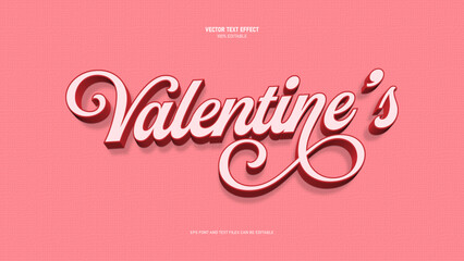 Happy Valentine day  script text effect