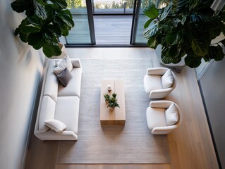 Minimalist Living Room with Natural Light