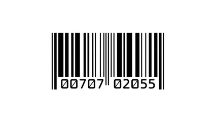 Essential black and white barcode for product identification and inventory management, symbolizing modern commerce, efficient scanning, and automated data processing in retail and logistics systems