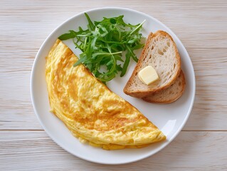 Gourmet Breakfast Plate with Omelette