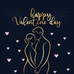 a graphic design template for a Valentine's Day card featuring the text "happy Valentine day"