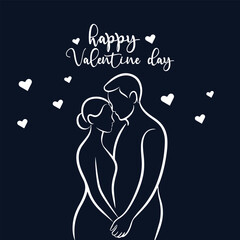 a graphic design template for a Valentine's Day card featuring the text "happy Valentine day"