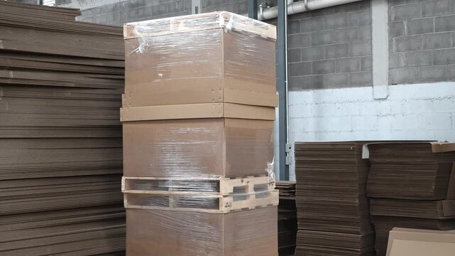 Fabrica de empaques de cart&oacute;n y tarimas de madera para log&iacute;stica industrial 