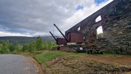 Fototapeta premium former mining area in norway langvatnet