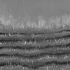 Abstract Landscape Painting - digital painting. Painted on a tablet. © neurostructure