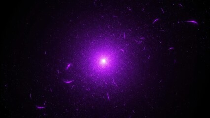Obraz premium Backround of a vibrant purple nebula shines brightly against a dark expansive backdrop of space filled with dust