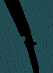 Abstract image for printing. Picture for modern interiors. The picture is painted by hand on a tablet. © neurostructure