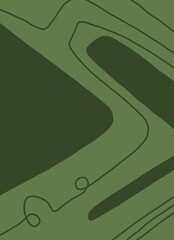 Abstract image for printing. Picture for modern interiors. The picture is painted by hand on a tablet. © neurostructure