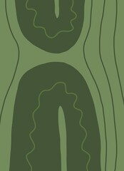 Abstract image for printing. Picture for modern interiors. The picture is painted by hand on a tablet. © neurostructure