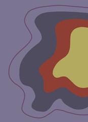 Abstract image for printing. Picture for modern interiors. The picture is painted by hand on a tablet.