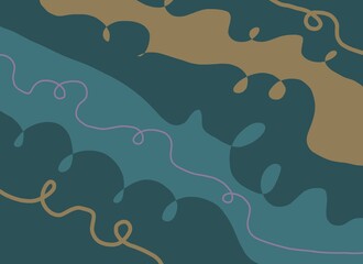 Abstract image for printing. Picture for modern interiors. The picture is painted by hand on a tablet.