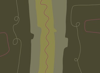 Abstract image for printing. Picture for modern interiors. The picture is painted by hand on a tablet.