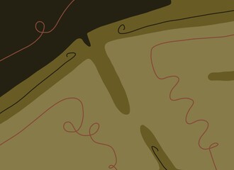 Abstract image for printing. Picture for modern interiors. The picture is painted by hand on a tablet.