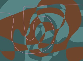 Abstract image for printing. Picture for modern interiors. The picture is painted by hand on a tablet.