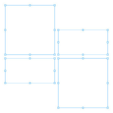 Blue Graphic Design Interface Object Selection Control Points and Lines.