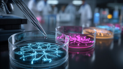 Futuristic Lab Experiment