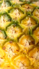 Close-up pineapple skin texture